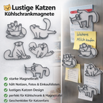 Kühlschrankmagnet Katzenform | Magnet | Geschenk | Pinwand | Organizer - Bild 1