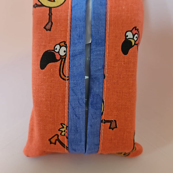 Taschentuch Tasche Flamingo-Design – Handgenäht & Praktisch für unterwegs