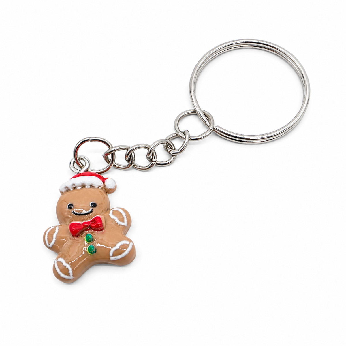 Lebkuchenmann Schlüsselanhänger 2cm Kunststoff Weihnachten Gingerbread Geschenk