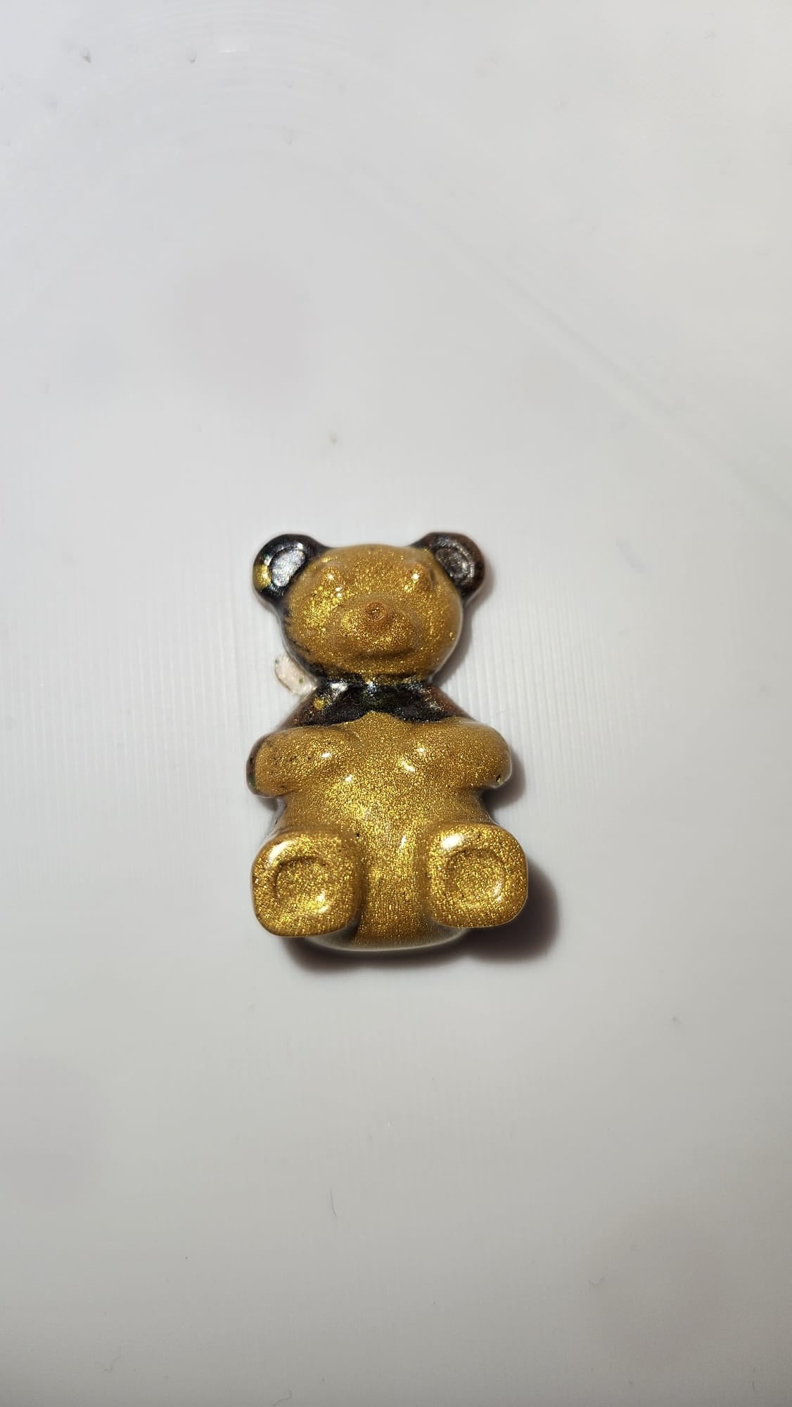 Epoxidharz Bär – Glitzer Bärchen – Zufallsfarbe – Handmade Dekoration – Resin Figur