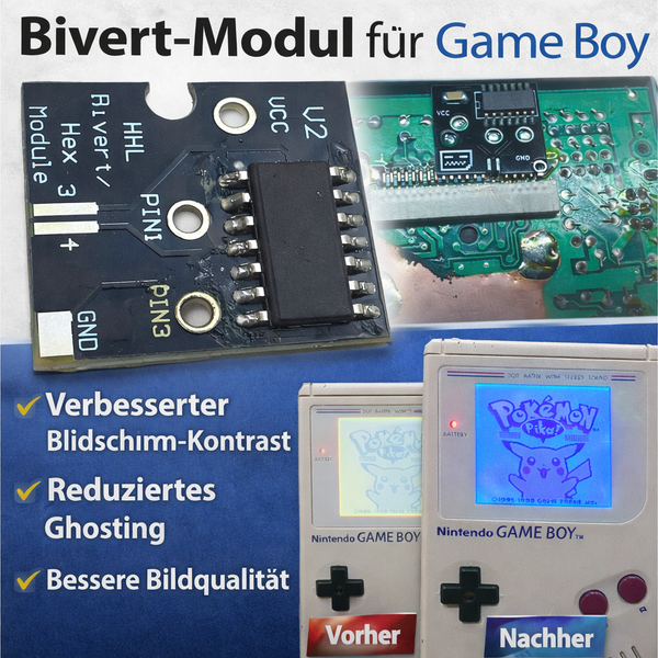 Bivert Modul Display Hintergrundbeleuchtung Mod Chip für GameBoy Classic