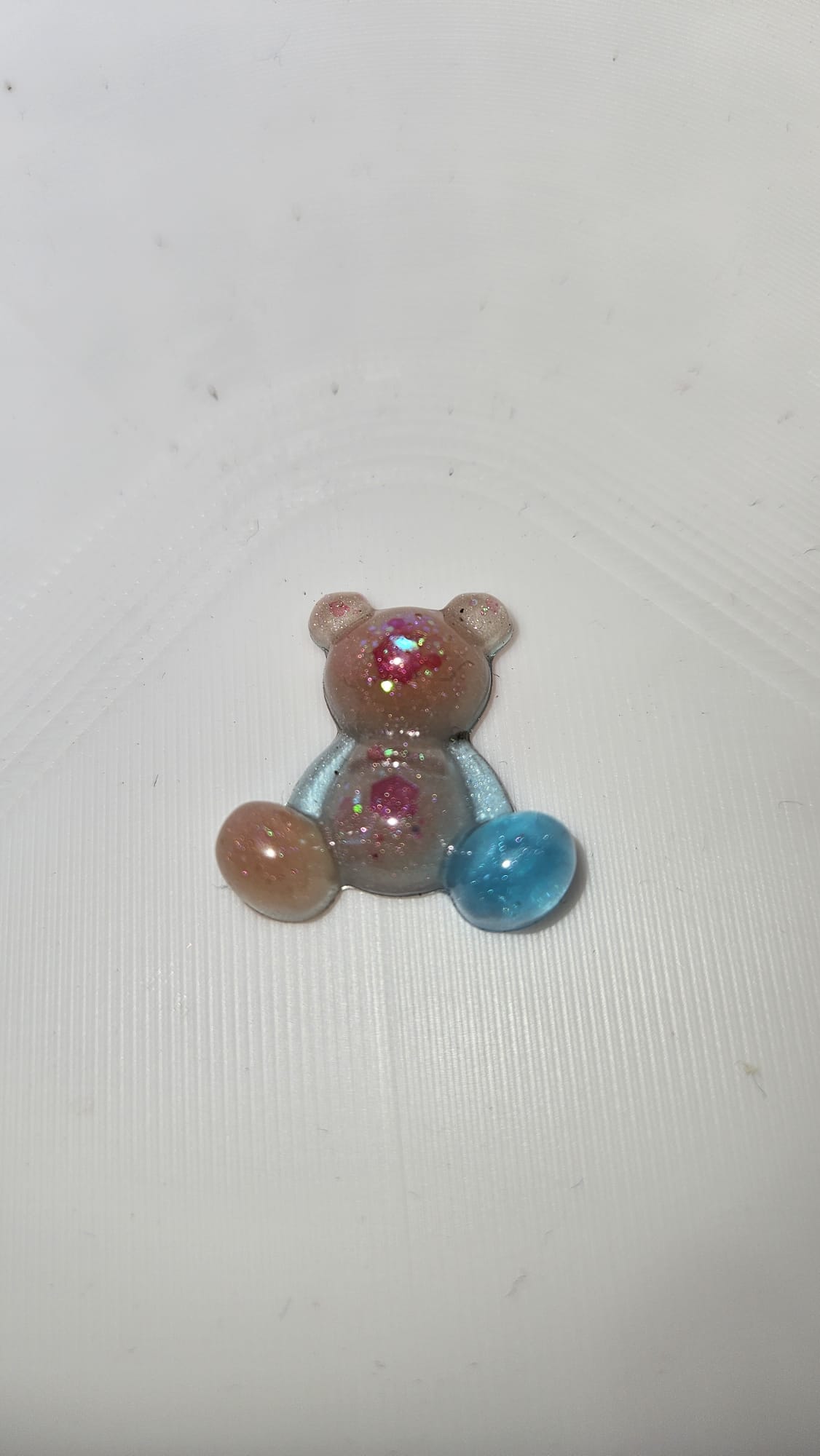 Epoxidharz Bär – Glitzer Bärchen – Zufallsfarbe – Handmade Dekoration – Resin Figur