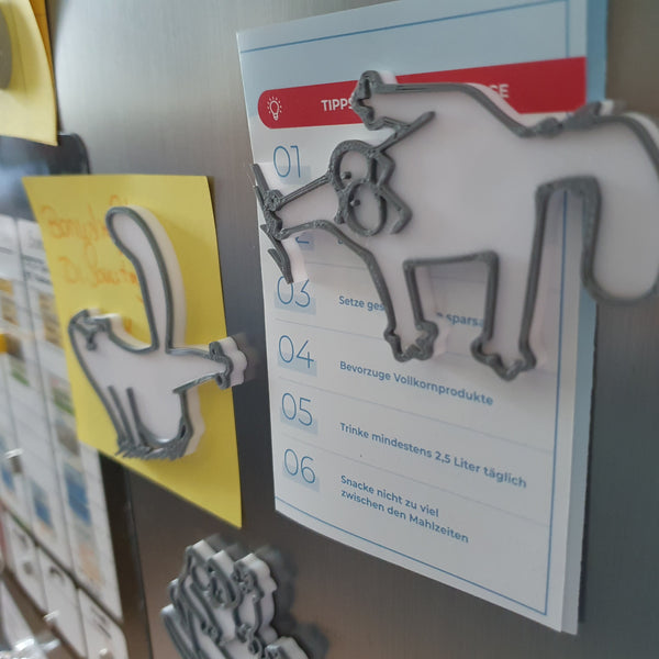 Kühlschrankmagnet Katzenform | Magnet | Geschenk | Pinwand | Organizer