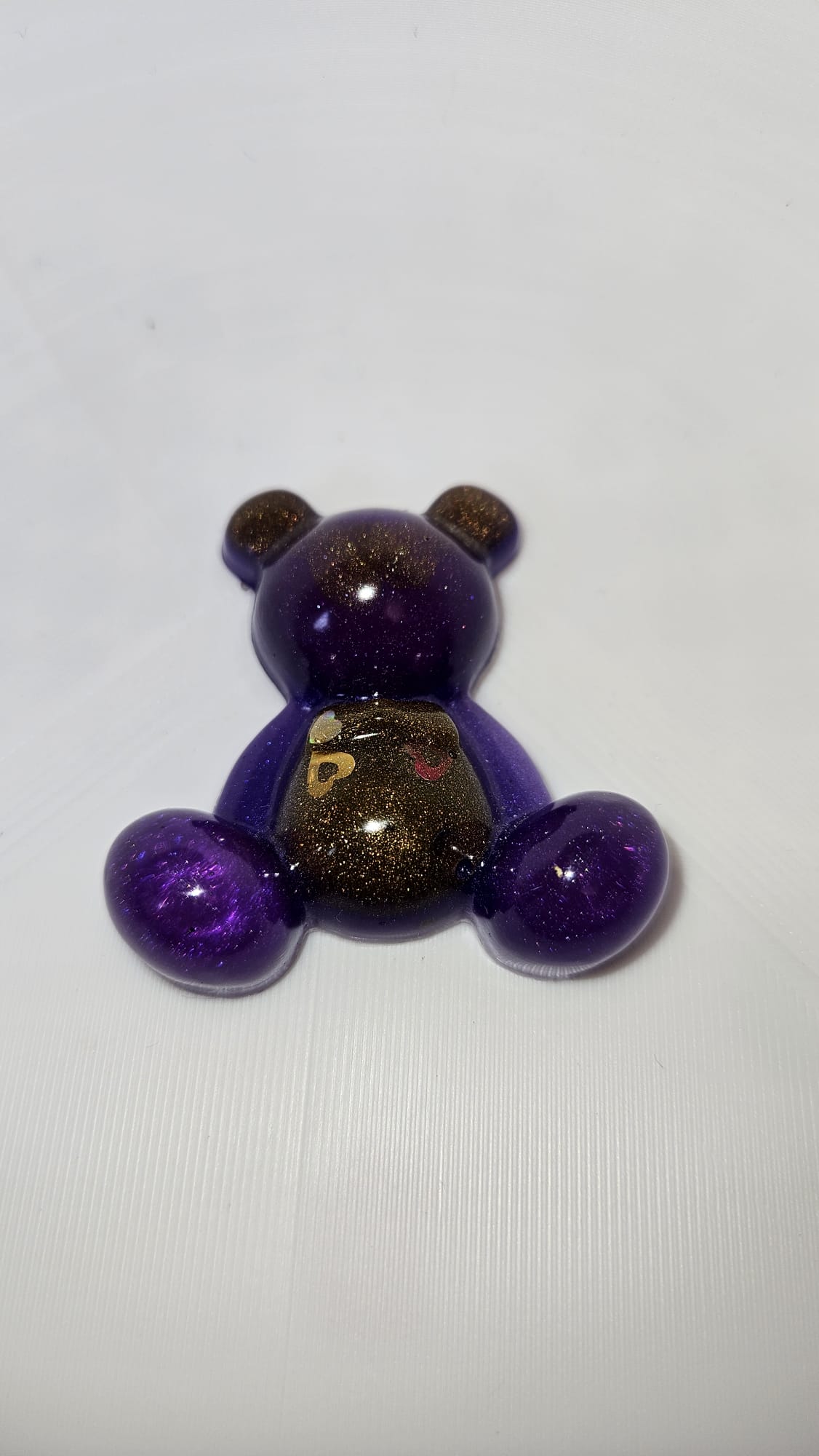 Epoxidharz Bär – Glitzer Bärchen – Zufallsfarbe – Handmade Dekoration – Resin Figur