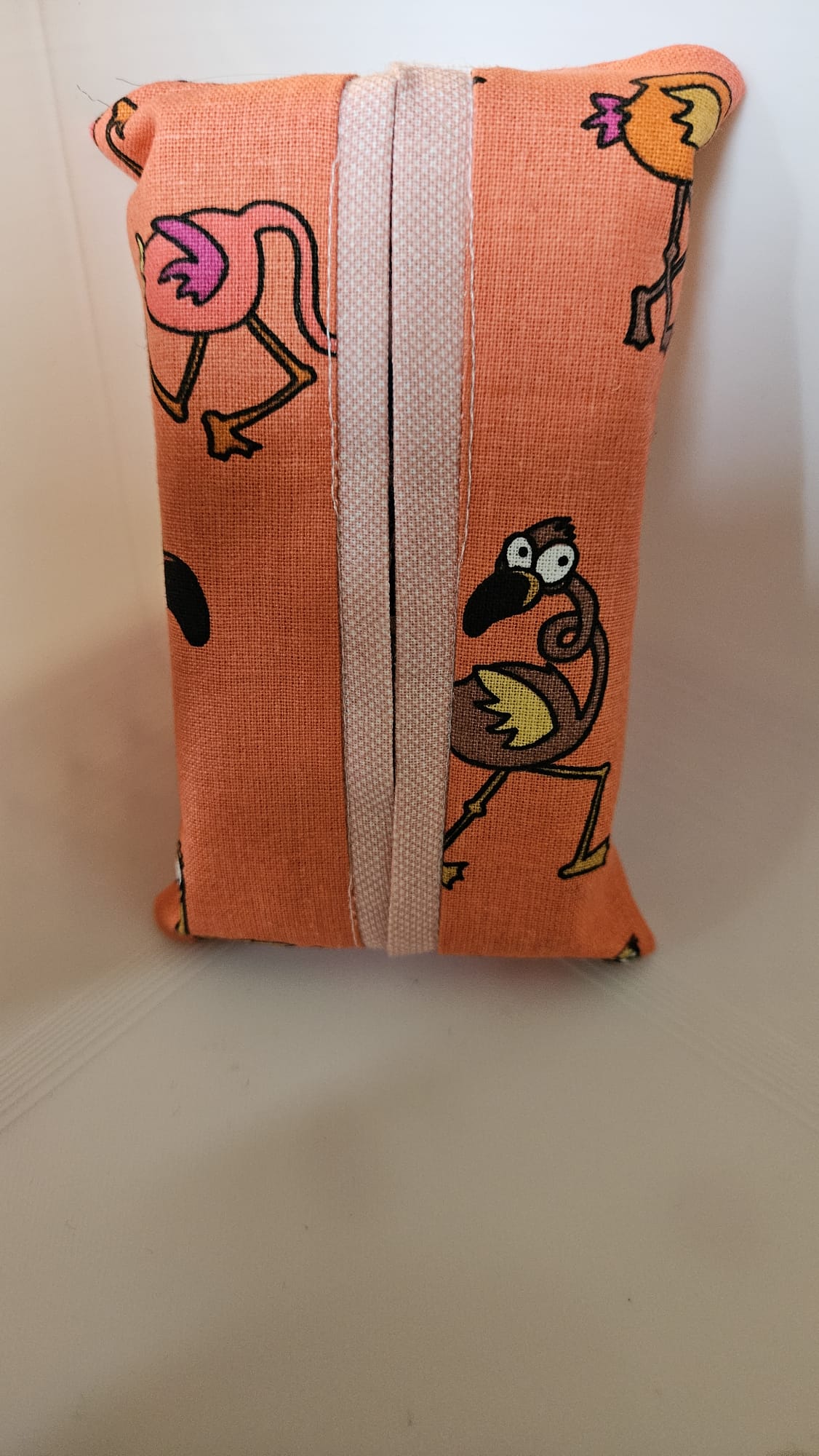 Taschentuch Tasche Flamingo-Design – Handgenäht & Praktisch für unterwegs