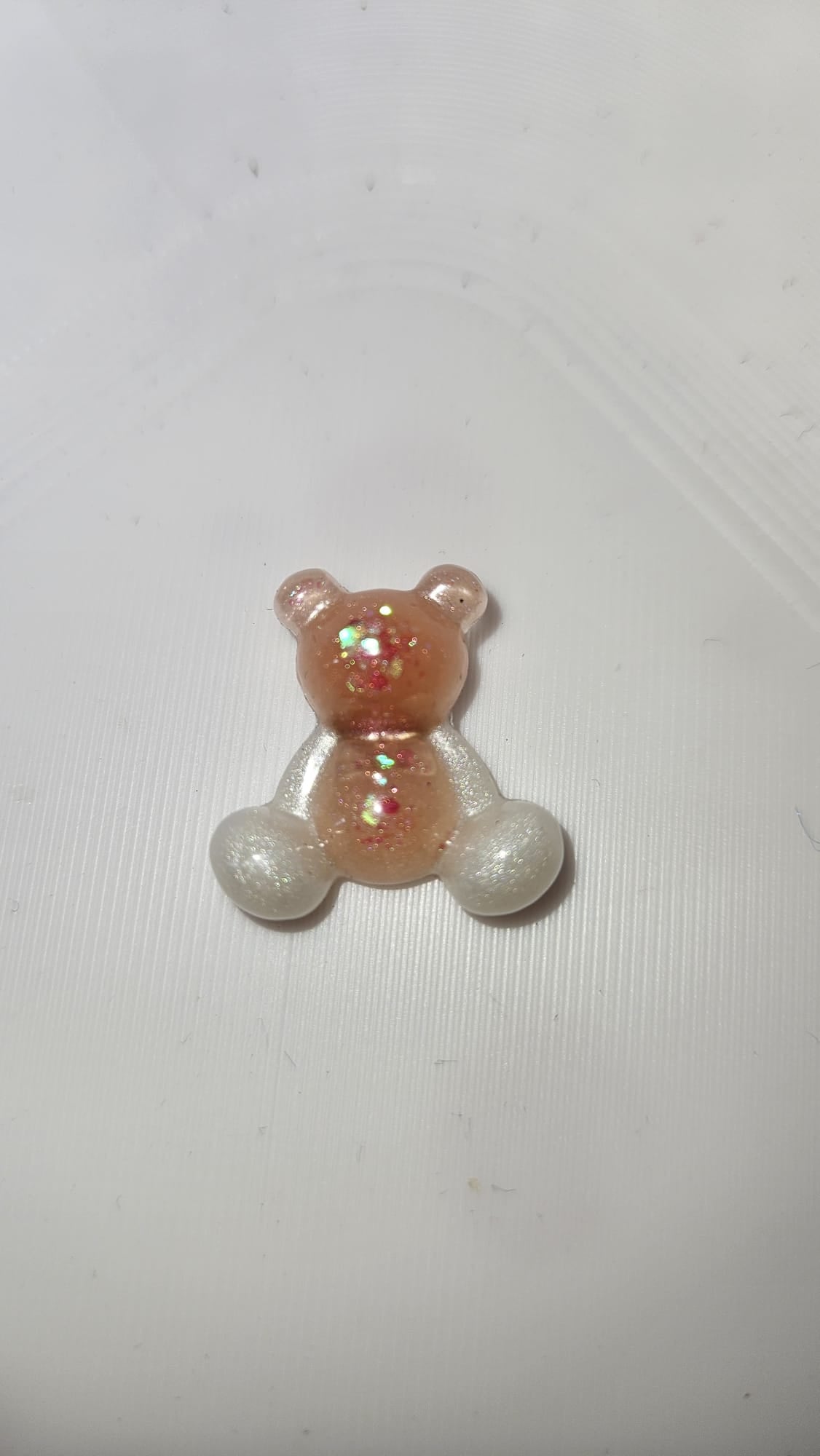 Epoxidharz Bär – Glitzer Bärchen – Zufallsfarbe – Handmade Dekoration – Resin Figur