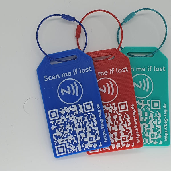 Smarter Reisekoffer Tag mit NFC Familien Pack (3 stk.)