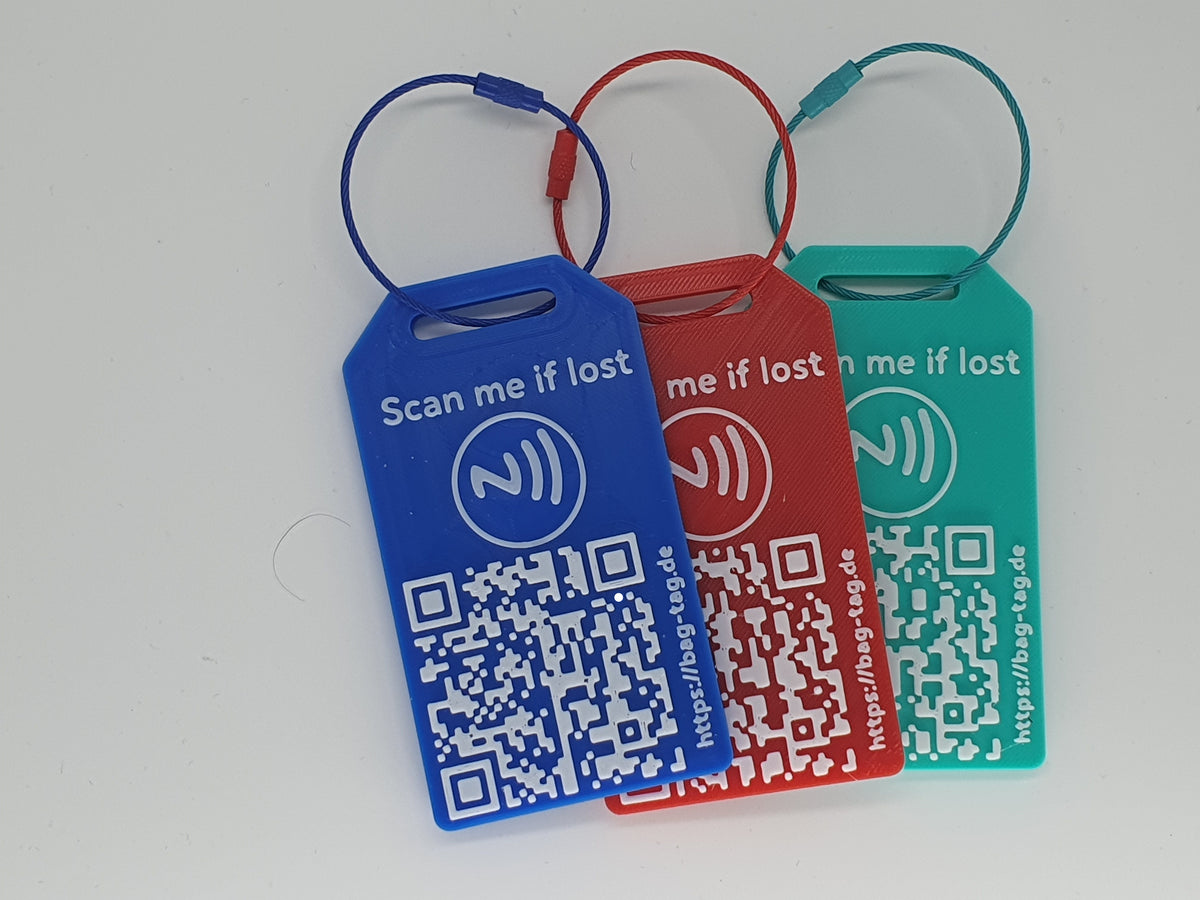 Smarter Reisekoffer Tag mit NFC Familien Pack (3 stk.)
