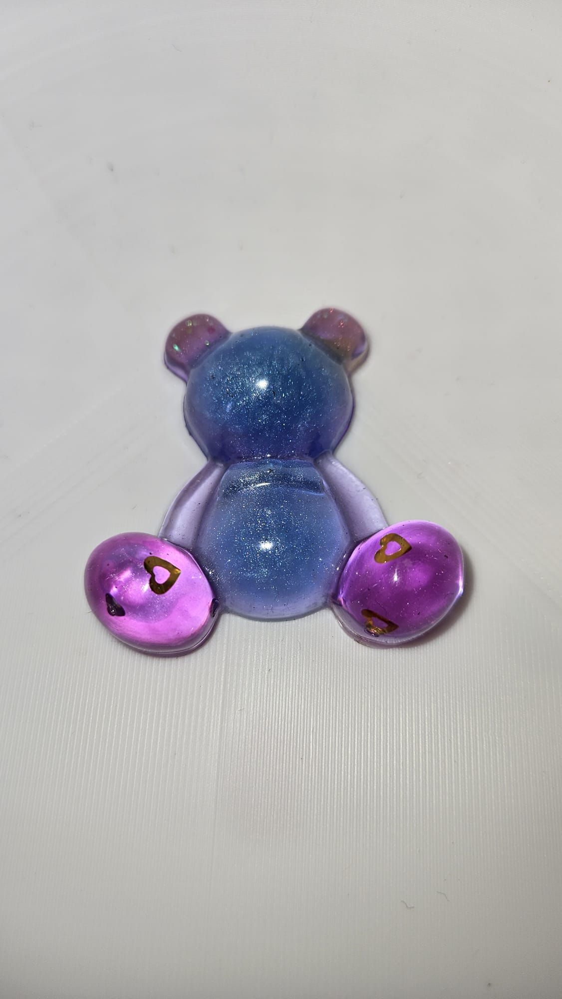 Epoxidharz Bär – Glitzer Bärchen – Zufallsfarbe – Handmade Dekoration – Resin Figur