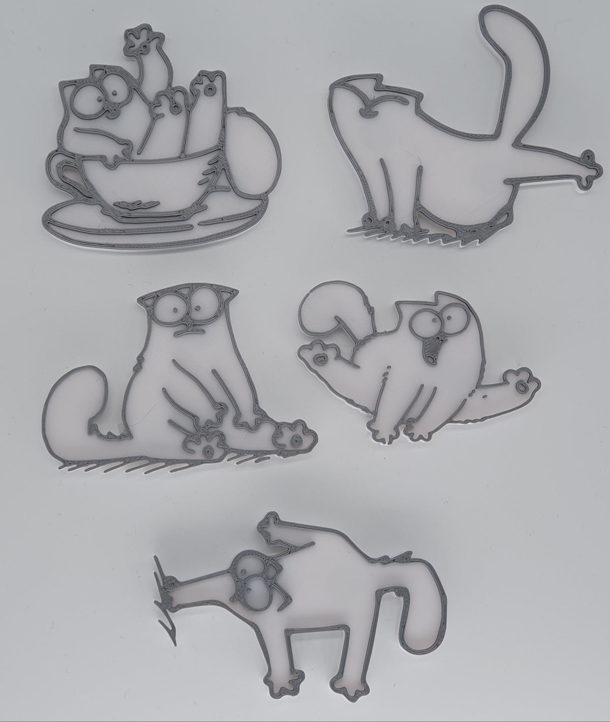 Kühlschrankmagnet Katzenform | Magnet | Geschenk | Pinwand | Organizer