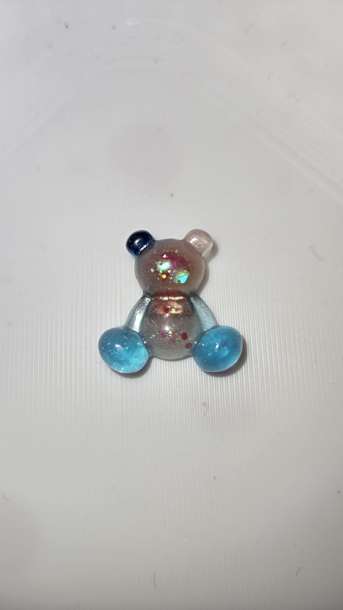 Epoxidharz Bär – Glitzer Bärchen – Zufallsfarbe – Handmade Dekoration – Resin Figur