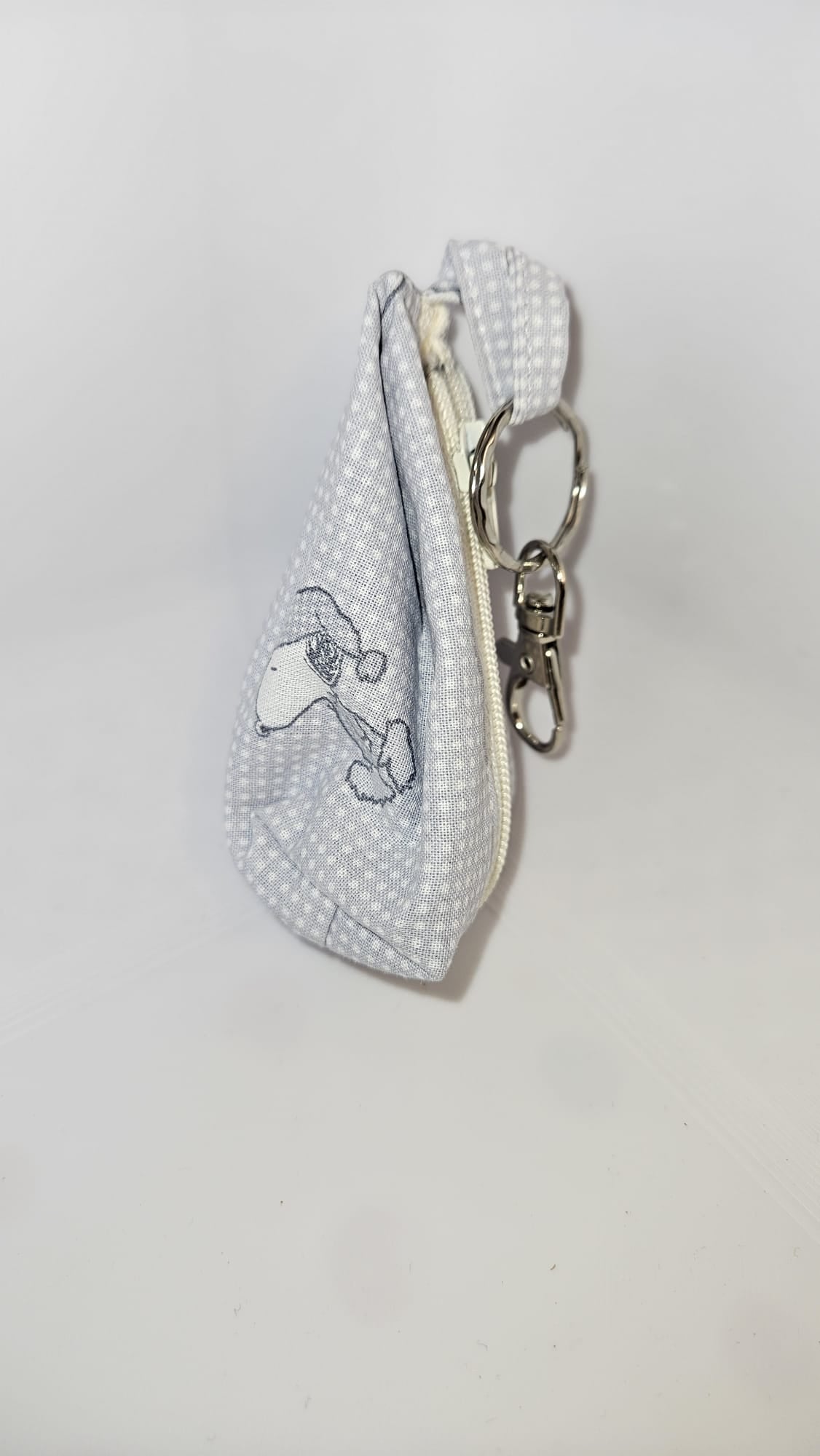 Handgemachter Schlüsselanhänger mit Mini-Tasche – Reißverschluss Täschchen – Praktisches Accessoire Handmade