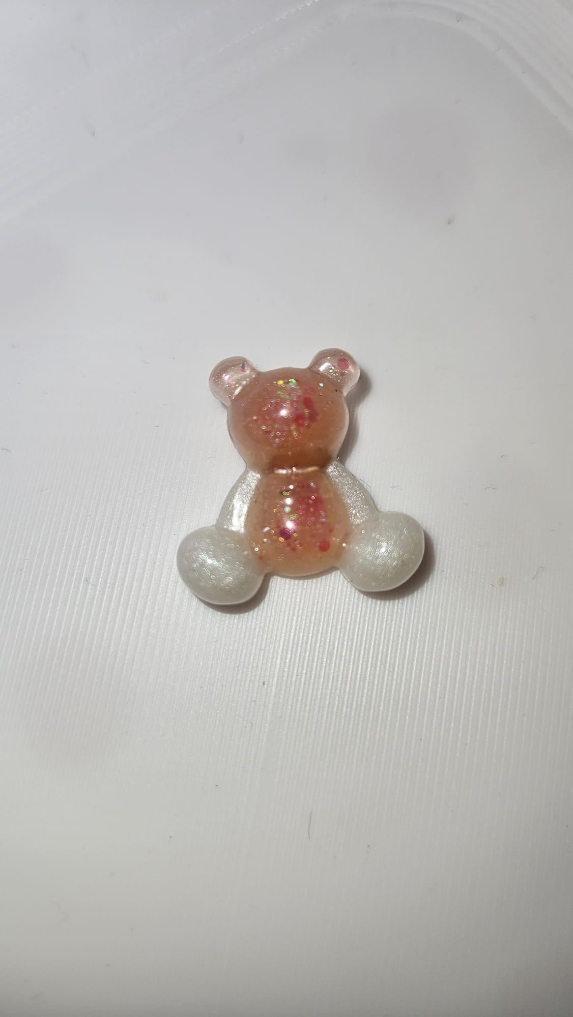 Epoxidharz Bär – Glitzer Bärchen – Zufallsfarbe – Handmade Dekoration – Resin Figur