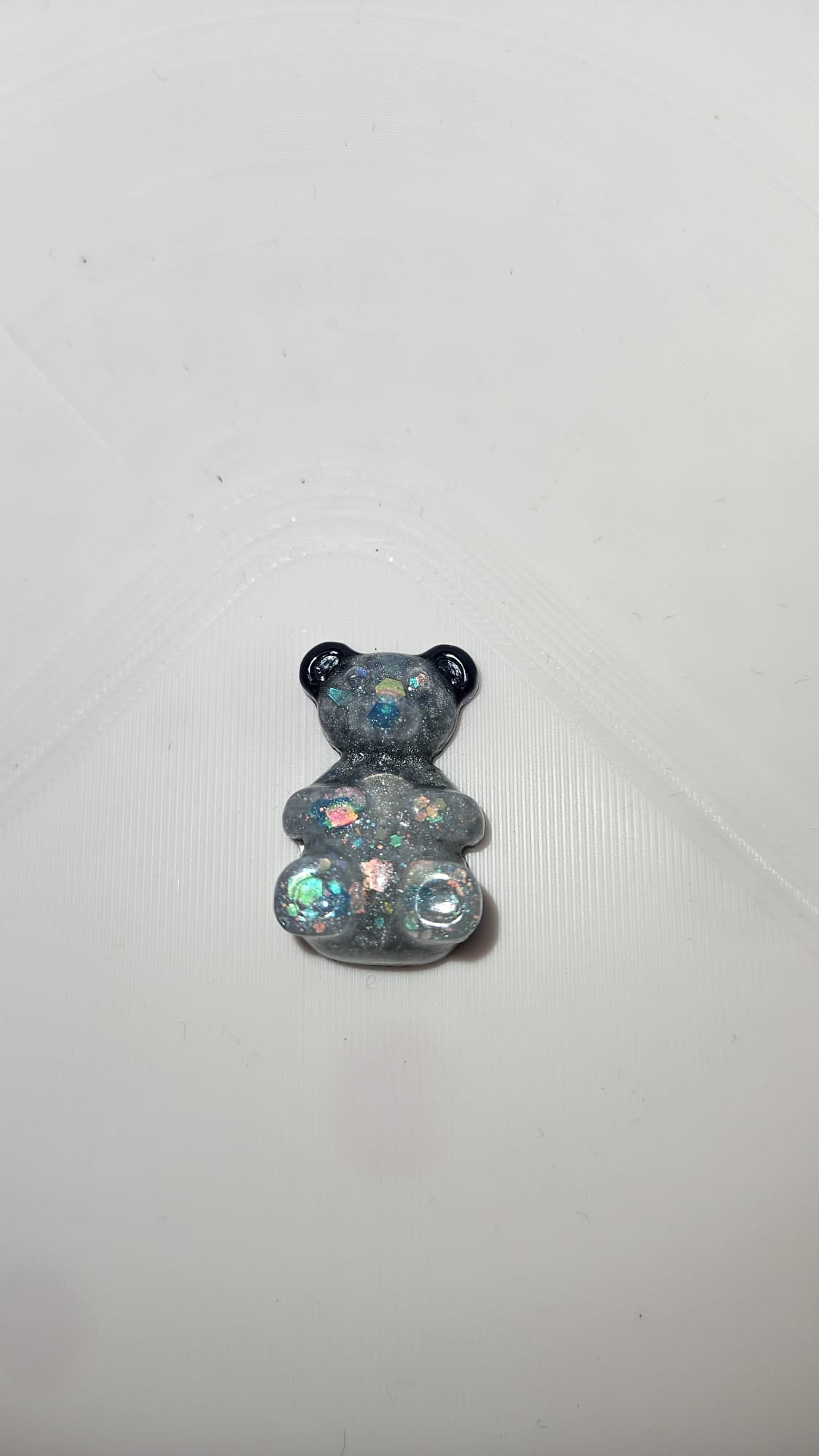 Epoxidharz Bär – Glitzer Bärchen – Zufallsfarbe – Handmade Dekoration – Resin Figur