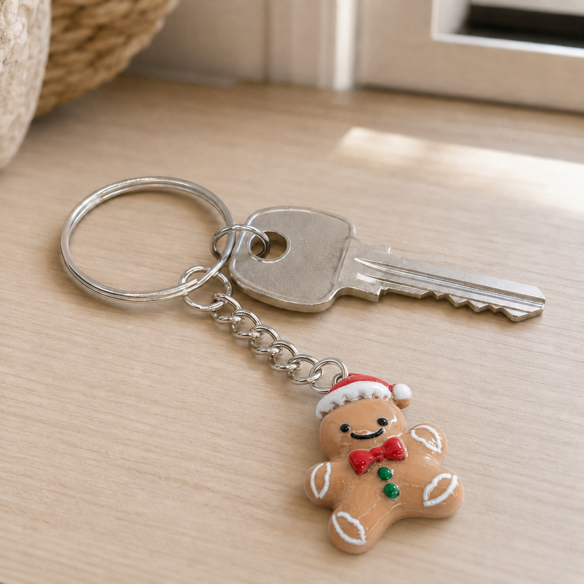 Lebkuchenmann Schlüsselanhänger 2cm Kunststoff Weihnachten Gingerbread Geschenk