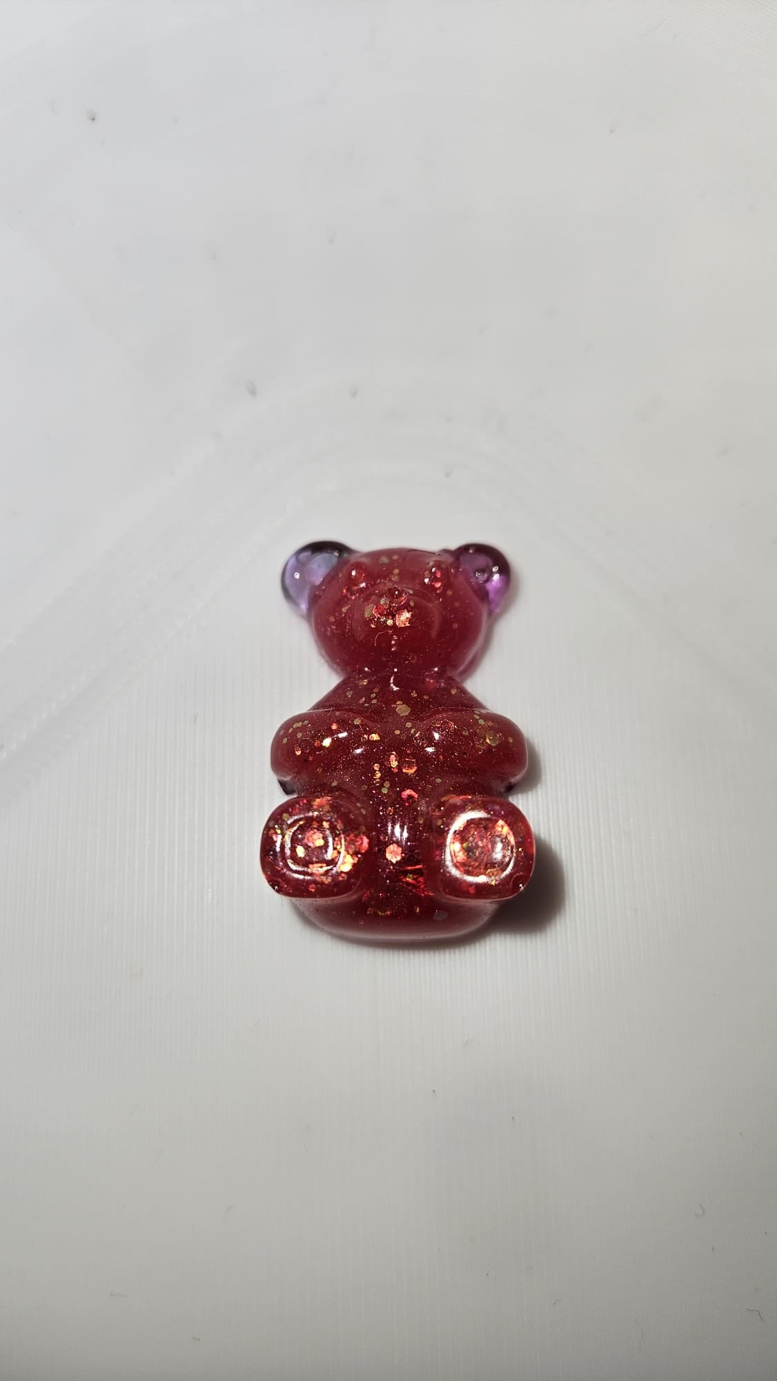 Epoxidharz Bär – Glitzer Bärchen – Zufallsfarbe – Handmade Dekoration – Resin Figur