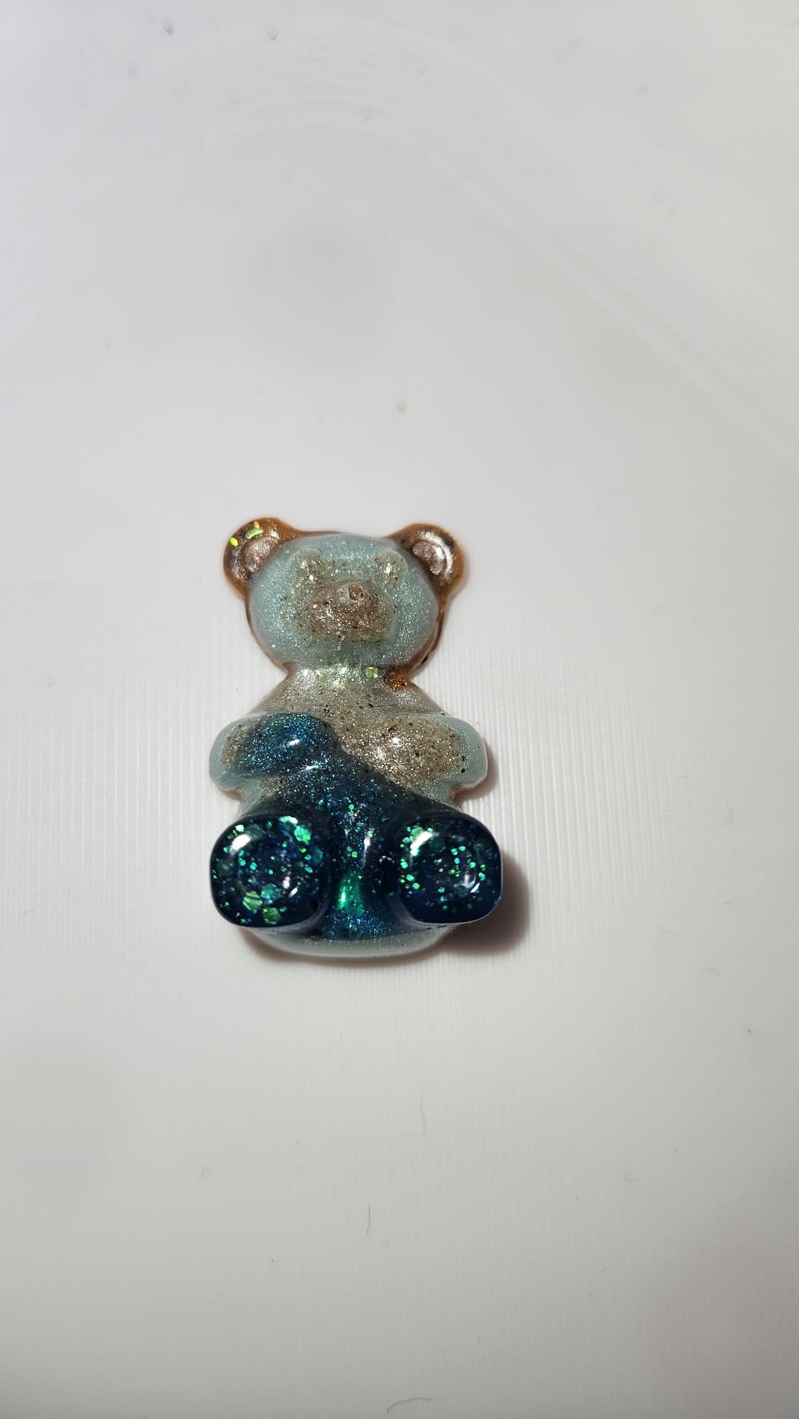Epoxidharz Bär – Glitzer Bärchen – Zufallsfarbe – Handmade Dekoration – Resin Figur