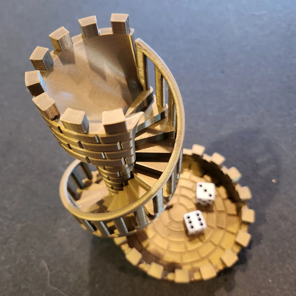 Würfelturm „Burgspirale“ – Der Eyecatcher für deinen Spieleabend